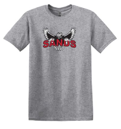 64000 SoftStyle Tee - Sands w/Eagle logo #3